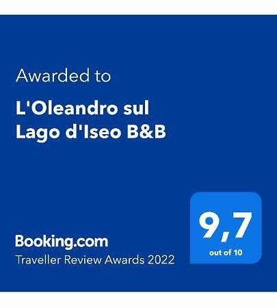 L'Oleandro Sul Lago D'Iseo B&B 苏尔扎诺 外观 照片