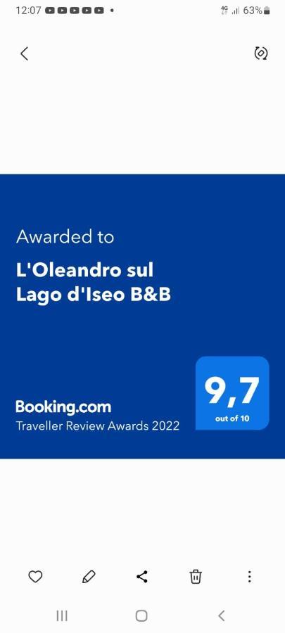 L'Oleandro Sul Lago D'Iseo B&B 苏尔扎诺 外观 照片